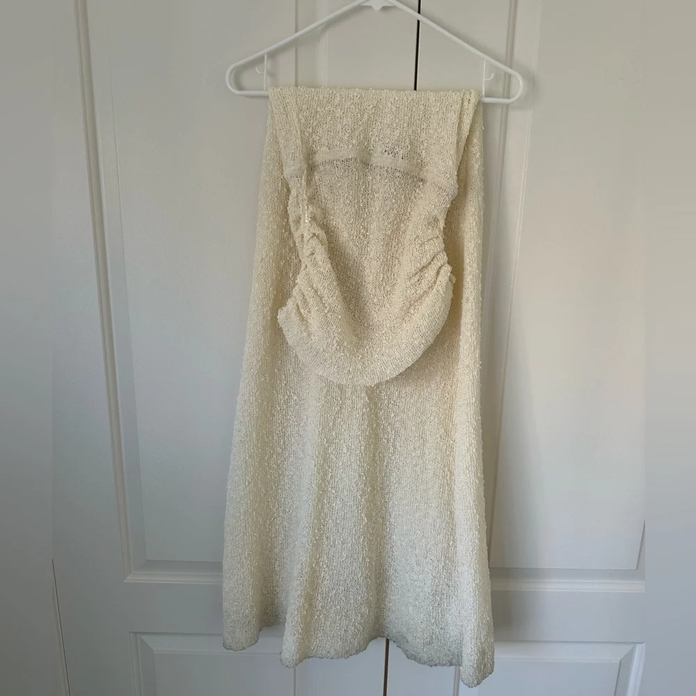 Meshki Cream Maxi Skirt & Knit Top Set - Picture 4 of 12